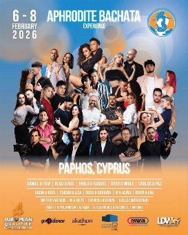 Aphrodite Bachata Experience 2026 dance festival in Paphos, Cyprus