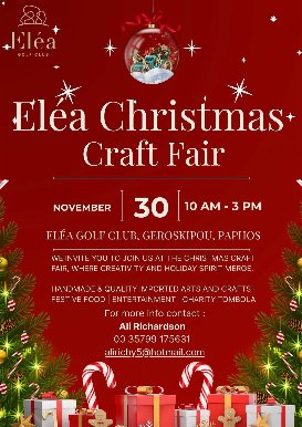Eléa Christmas Craft Fair 2025 - Event poster