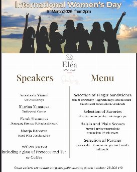 International Women’s Day Afternoon Tea