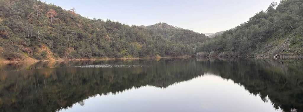 Pomos Dam after heavy rainfall