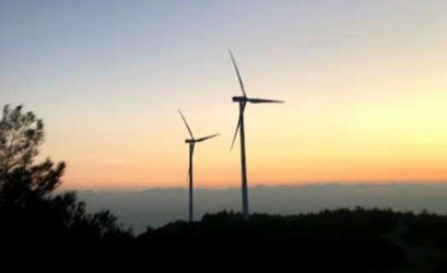 Orites Wind Farm Viewpoint in Pano Archimandrita