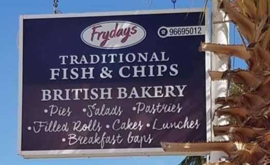 Fryday’s English Bakery in Paphos
